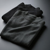 Fashion Sweater Men Thick Round Neck Slim Casual